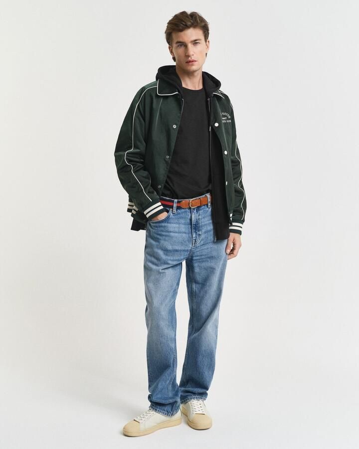 Gant T-shirt SLIM SHIELD SS T-SHIRT met logoborduursel op borsthoogte - Foto 4