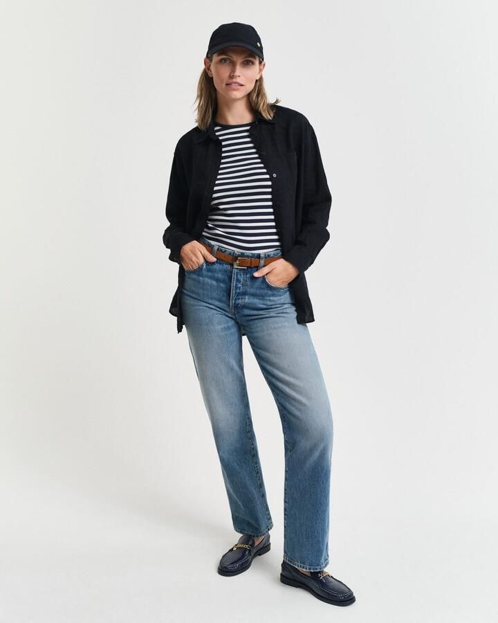 Gant T-shirt SLIM STRIPED 1X1 RIBBED KA T-SHIRT - Foto 4