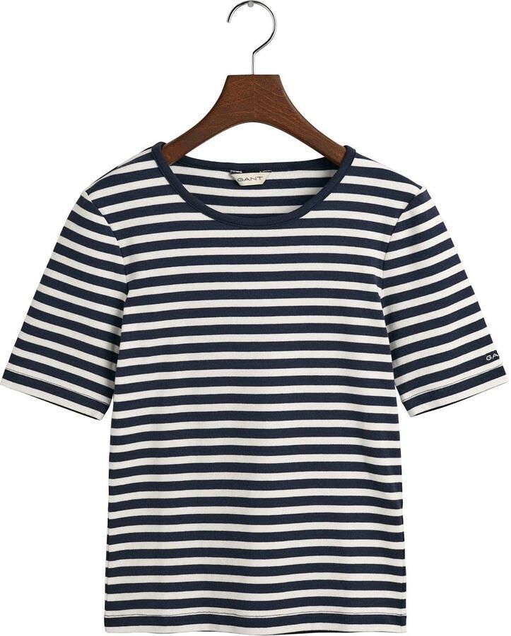 Gant T-shirt SLIM STRIPED 1X1 RIBBED KA T-SHIRT