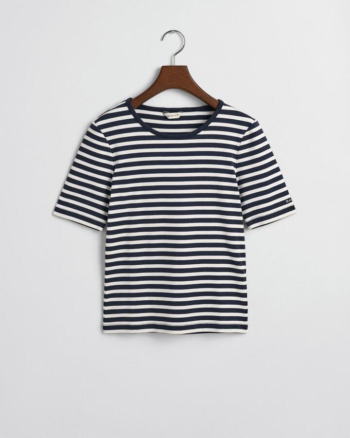 Gant T-shirt SLIM STRIPED 1X1 RIBBED KA T-SHIRT - Foto 5