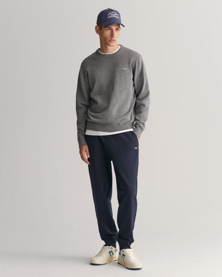 Gant Trui met ronde hals CLASSIC COTTON C-NECK Premium gebreide trui van zacht 100% katoen overgangstrui - Foto 6