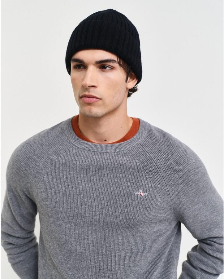 Gant Trui met ronde hals COTTON WOOL RIB C-NECK