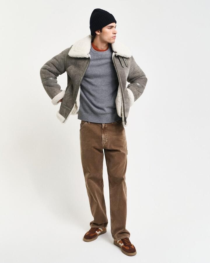 Gant Trui met ronde hals COTTON WOOL RIB C-NECK - Foto 3