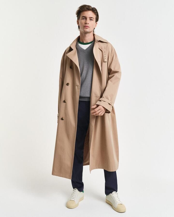 Gant Trui met V-hals CLASSIC COTTON V-NECK Premium gebreide jersey van zacht 100% katoen overgangstrui - Foto 13