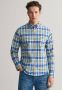 Gant Kleurrijk geruit overhemd met regular fit Blue Heren - Thumbnail 3