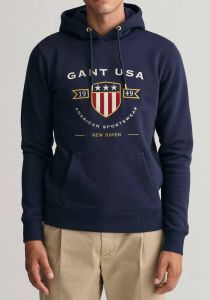Gant Sweatshirt Banner Shield Blauw Heren