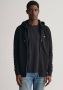 Gant Capuchonsweatvest REG SHIELD FULL ZIP HOODIE met logoborduursel op borsthoogte - Thumbnail 1