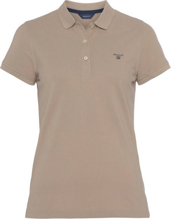 Gant Poloshirt MD. SUMMER PIQUE met contrast logoborduursel op borsthoogte