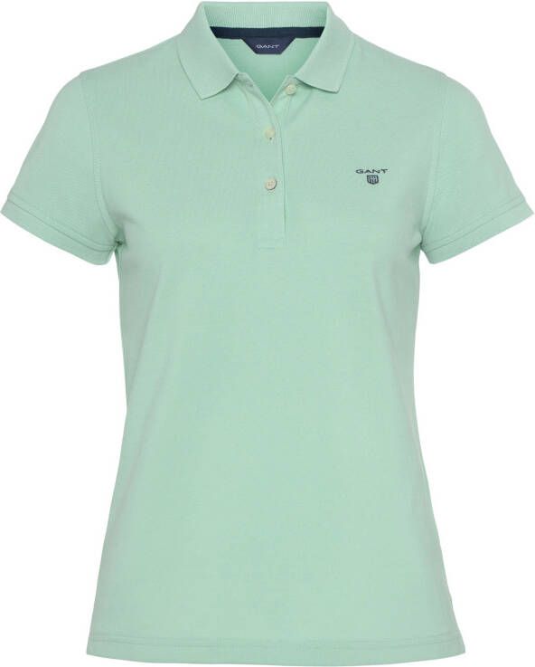 Gant Poloshirt MD. SUMMER PIQUE met contrast logoborduursel op borsthoogte