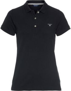 Gant Poloshirt met contrast logoborduursel op borsthoogte