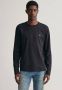 Gant Shirt met lange mouwen REG SHIELD LS T-SHIRT met logoborduursel op borsthoogte - Thumbnail 1