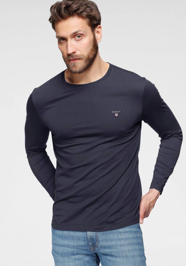 Gant Shirt met lange mouwen Regular fit Aangename katoenkwaliteit