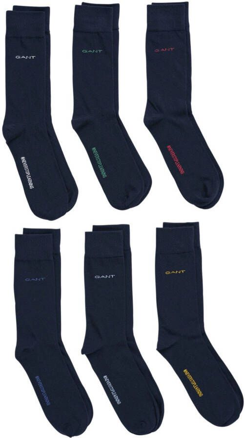 Gant Sokken met elastische ribboordjes in een set van 6 paar