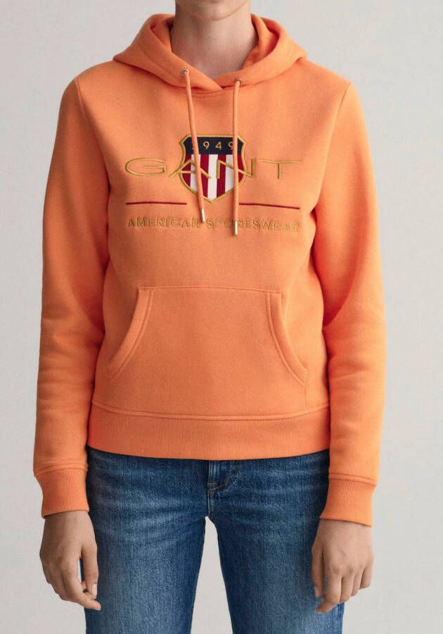 Gant Sweatshirt Archive Shield Sweat Hoodie met mooi logoborduursel voor