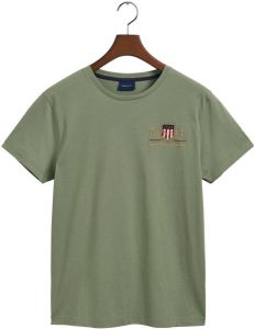 GANT regular fit T-shirt kalamata green