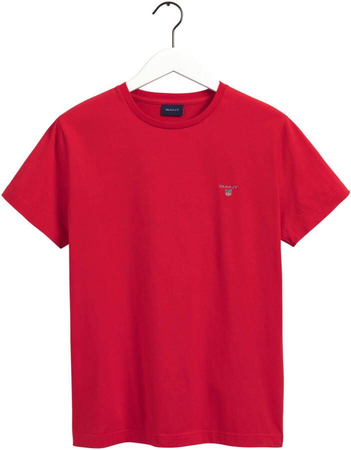 Gant T-shirt ORIGINAL SS T-SHIRT met klein contrasterend logoborduursel