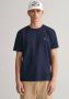 Gant T-shirt REG SHIELD SS T-SHIRT met logoborduursel op borsthoogte - Thumbnail 2
