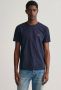 Gant T-shirt SLIM SHIELD SS T-SHIRT met logoborduursel op borsthoogte - Thumbnail 1