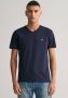 Gant T-shirt SLIM SHIELD V-NECK T-SHIRT met een klein geborduurd logo op de borst - Thumbnail 1