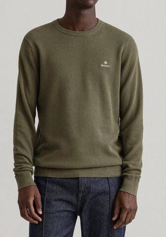 Gant Trui met ronde hals "cotton pique crew"
