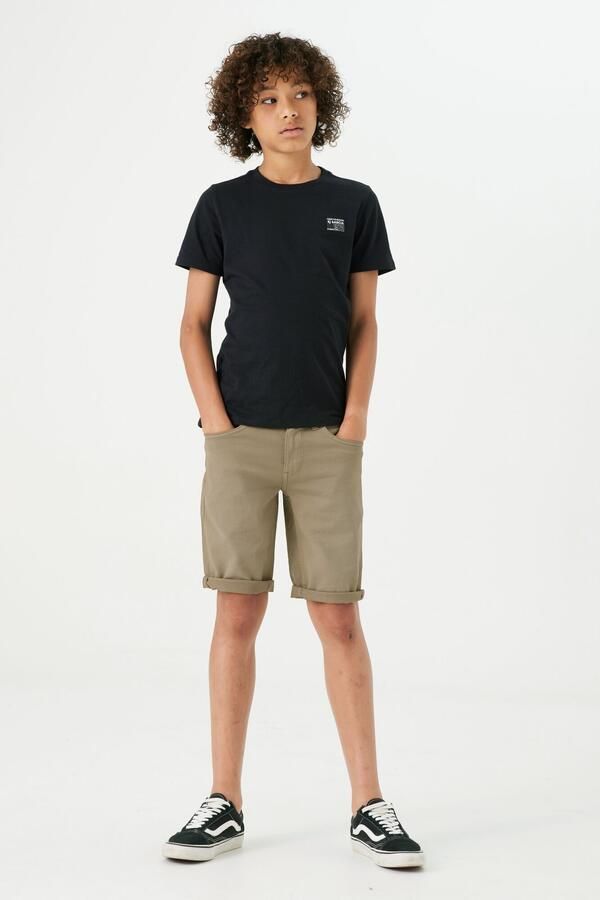 Garcia regular fit casual short Lazlo short kaki Korte broek Groen Jongens Stretchdenim 128 - Foto 4