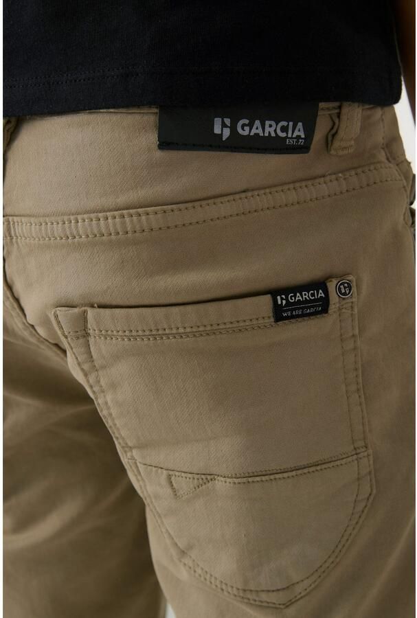 Garcia regular fit casual short Lazlo short kaki Korte broek Groen Jongens Stretchdenim 128 - Foto 2