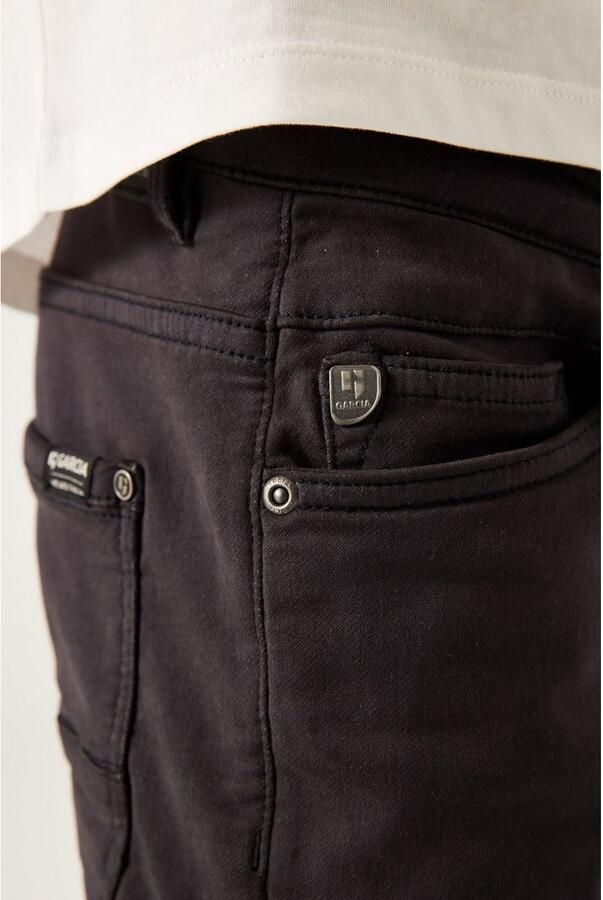 Garcia regular fit denim short Lazlo short dark grey denim Korte broek Grijs Jongens Stretchdenim 128 - Foto 2