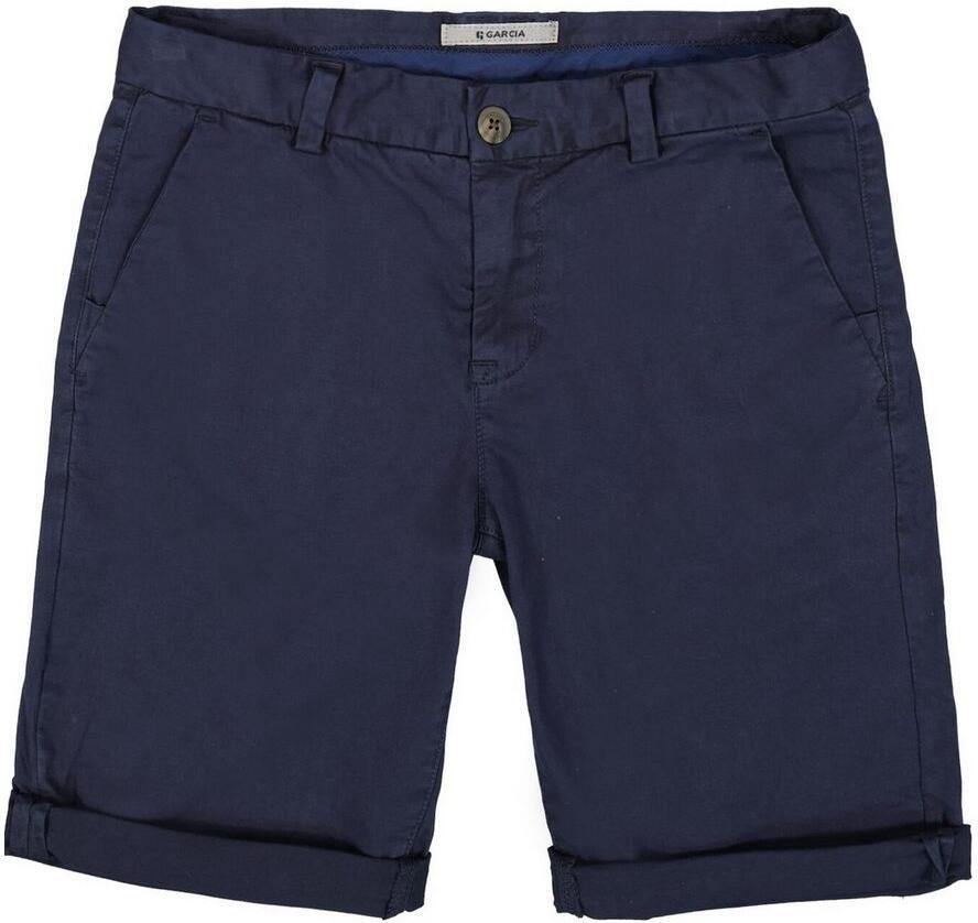 Garcia regular casual short donkerblauw