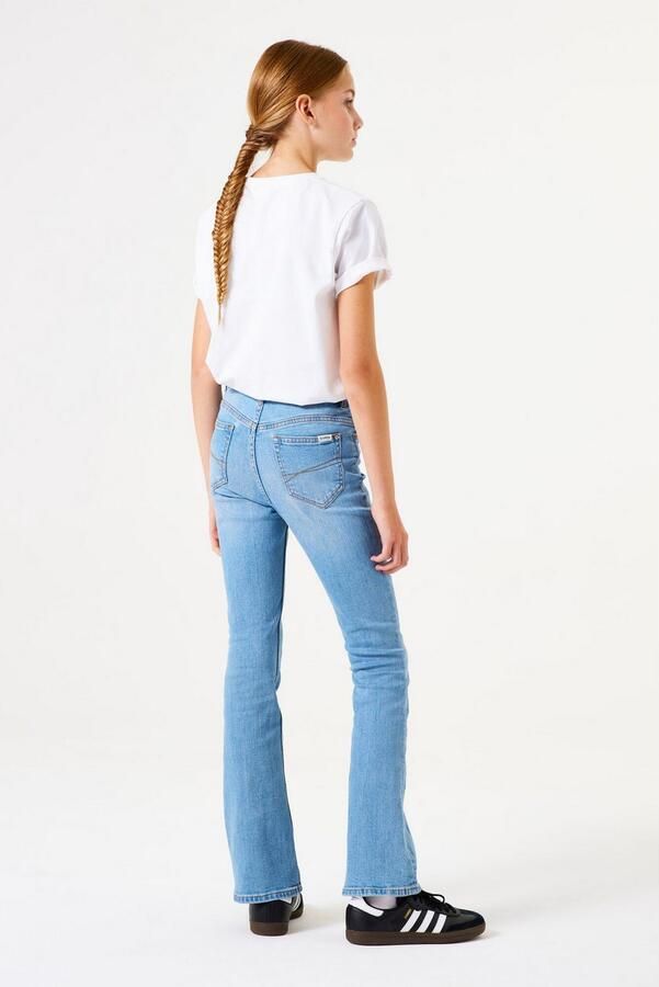 Garcia high waist flared jeans medium used Blauw Meisjes Stretchdenim Effen 128 - Foto 4