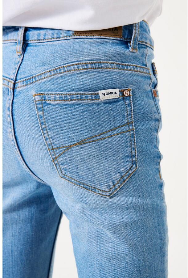 Garcia high waist flared jeans medium used Blauw Meisjes Stretchdenim Effen 128 - Foto 3