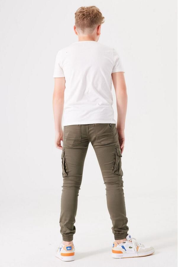 Garcia regular fit cargobroek mosgroen Jongens Jog denim Effen 146 - Foto 4