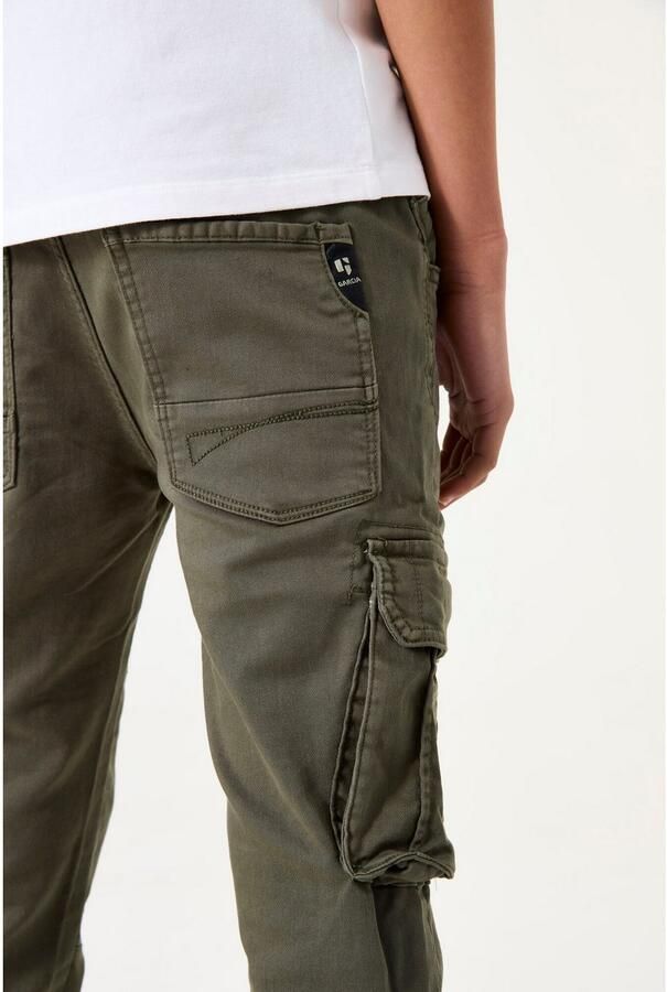 Garcia regular fit cargobroek mosgroen Jongens Jog denim Effen 128 - Foto 3