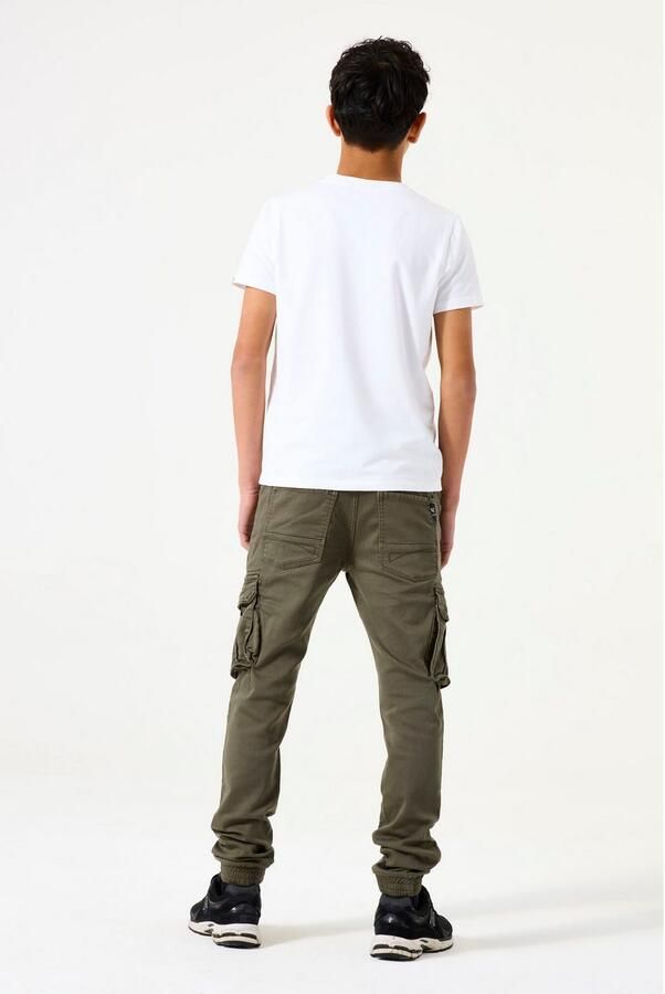 Garcia regular fit cargobroek mosgroen Jongens Jog denim Effen 128 - Foto 5