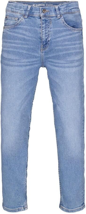 Garcia tapered fit jeans Dalino medium used Blauw Jongens Denim Effen 128 - Foto 7