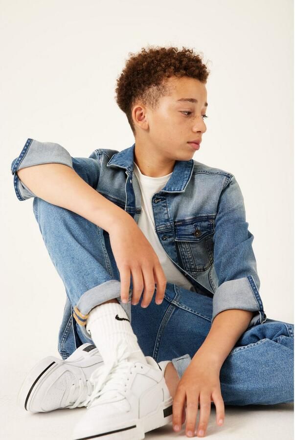 Garcia tapered fit jeans Dalino medium used Blauw Jongens Denim Effen 128 - Foto 4