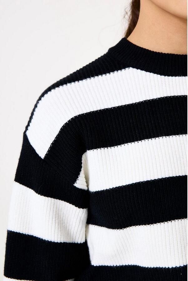 Garcia Gebreide pullover met ribboorden - Foto 5