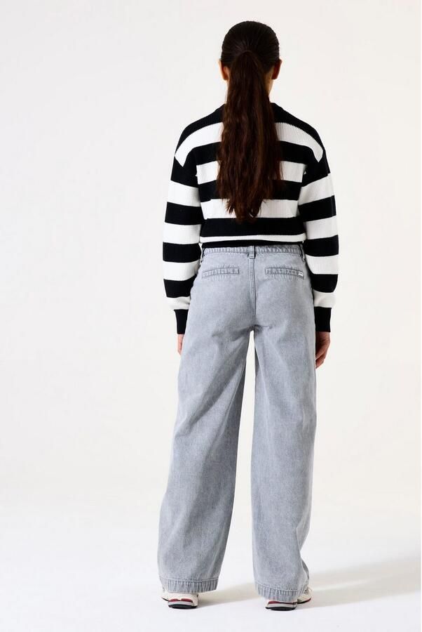 Garcia Gebreide pullover met ribboorden - Foto 4