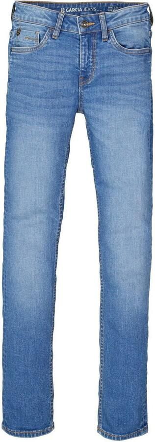 Garcia slim fit jeans Tavio medium used Blauw Jongens Stretchdenim Effen 128 - Foto 4