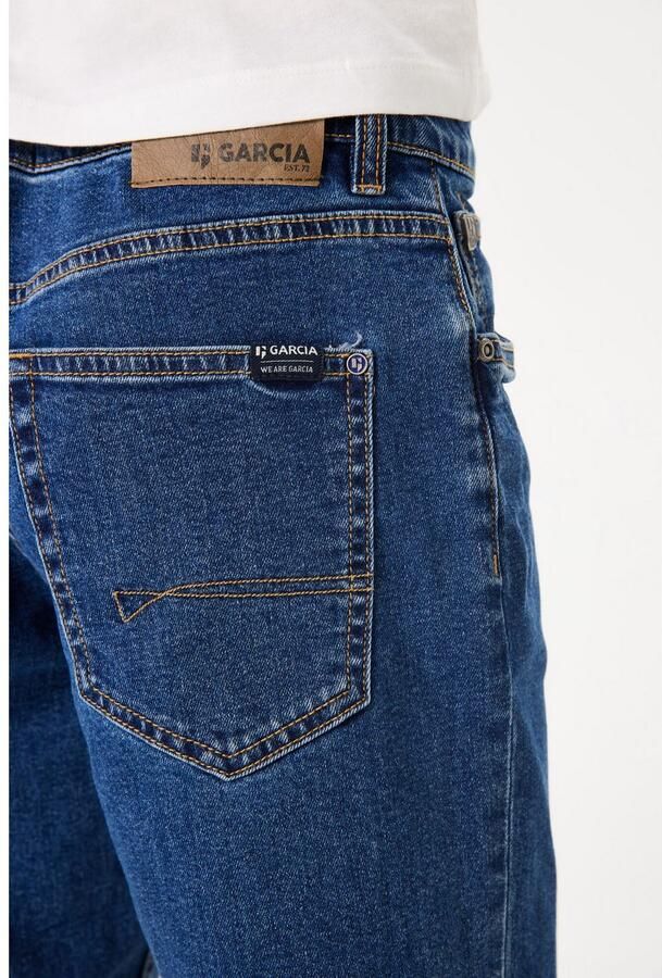 Garcia straight fit jeans dark used Blauw Jongens Stretchdenim Effen 128 - Foto 3