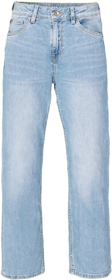 Garcia Straight fit jeans met logopatch model 'Ilyano' - Foto 4