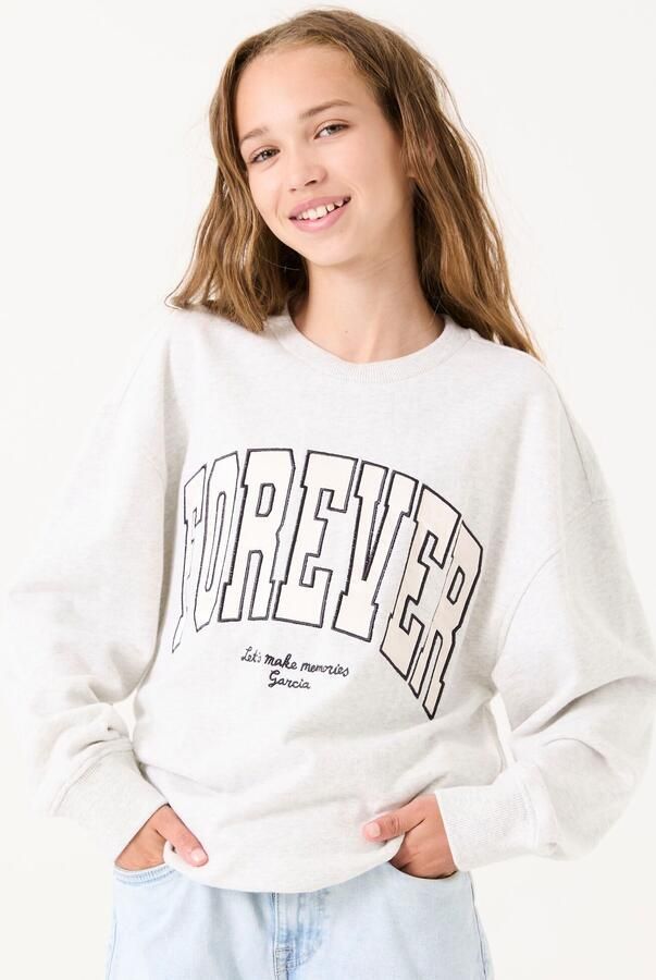 Garcia Sweatshirt met frontprint voor meisjes - Foto 5