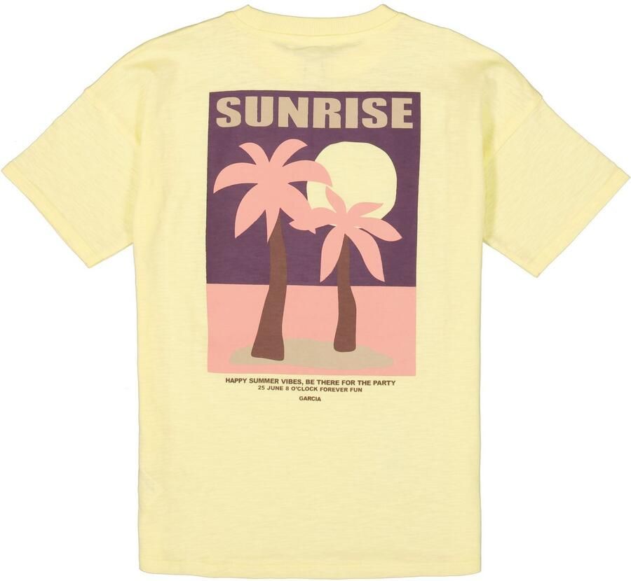 Garcia T-shirt met front- en backprint voor meisjes