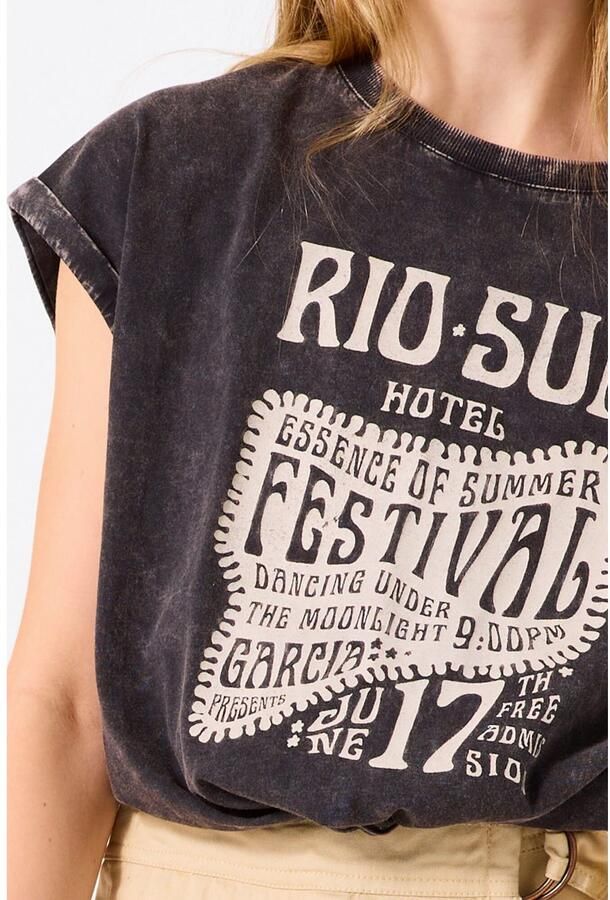 Garcia T-shirt met gewassen look voor meisjes - Foto 5