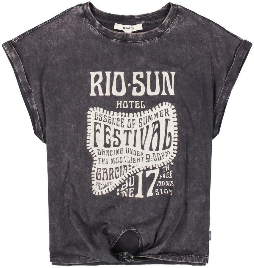 Garcia T-shirt met gewassen look voor meisjes