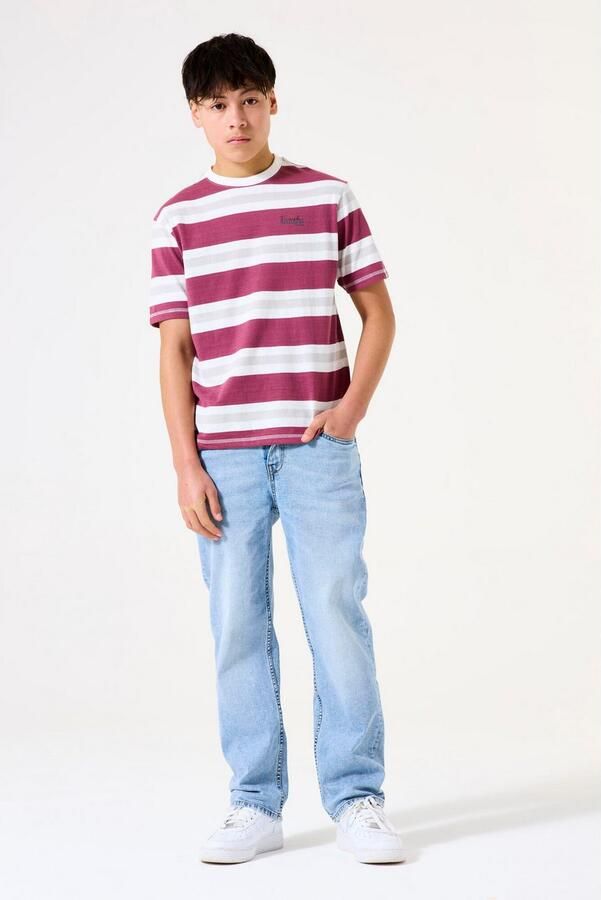 Garcia T-shirt met streepmotief - Foto 5