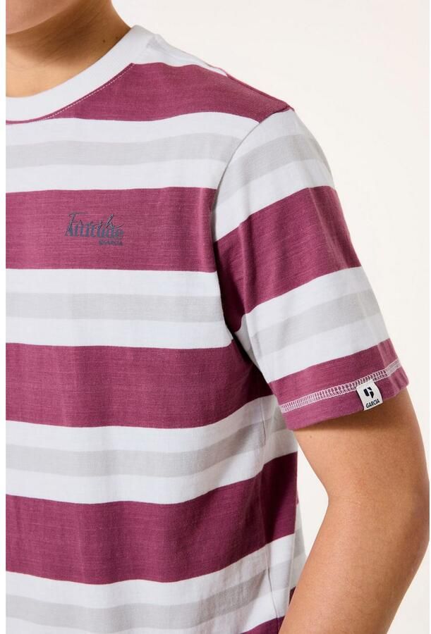 Garcia T-shirt met streepmotief - Foto 2