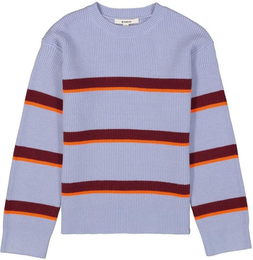 Garcia Trui met ronde hals met strepen patroon for girls
