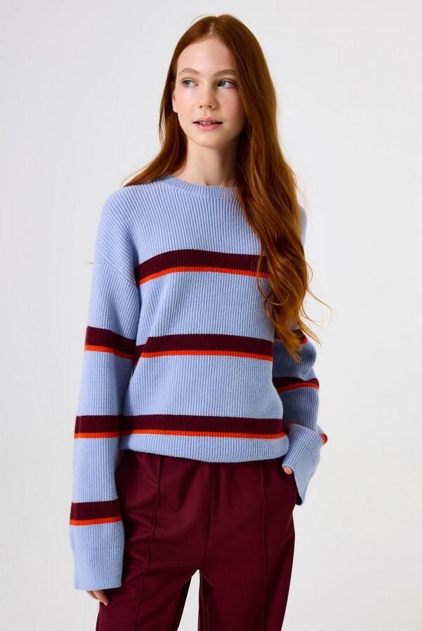 Garcia Trui met ronde hals met strepen patroon for girls - Foto 4