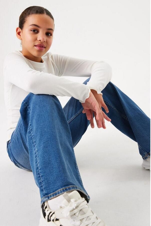 Garcia Wijd uitlopende jeans Ilvy voor meisjes met wijde pijpen - Foto 3