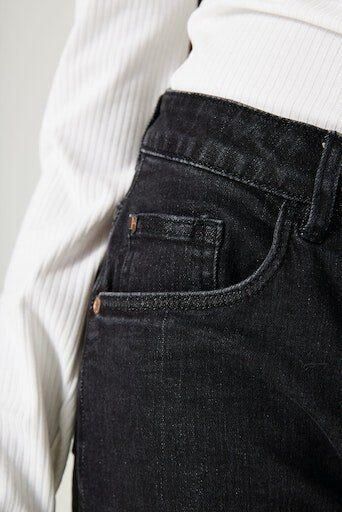 Garcia high waist loose fit jeans Annemay dark used Zwart Meisjes Denim 152 - Foto 3